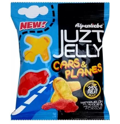 Alpenliebe Juzt Cars and Planes Watermelon and Pineapple Jelly Candy