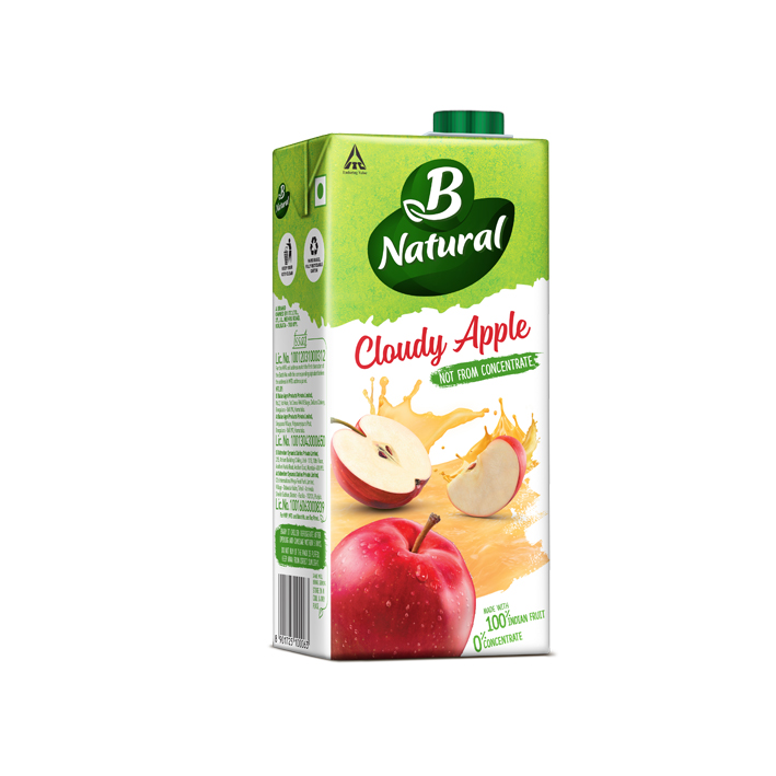 B NATURAL CLOUDY APPLE JUICE
