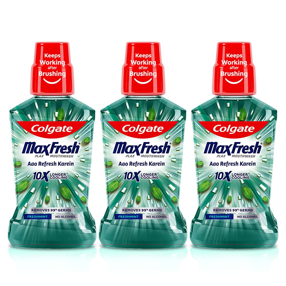 COLGATE MAXFRESH PLAX ANTIBACTERIAL MOUTHWASH FRESH MINT