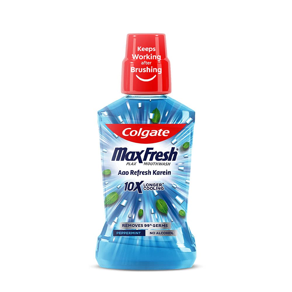 COLGATE MAXFRESH PLAX ANTIBACTERIAL MOUTHWASH PEPPER MINT