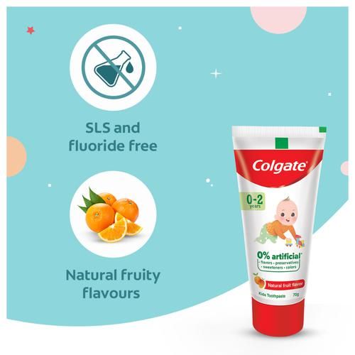 COLGATE NATURAL FRUIT FLAVOR FOR KIDS TOOTHPASTE