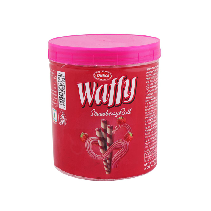 DUKES WAFFY STRWBERRY WAFER ROLLS