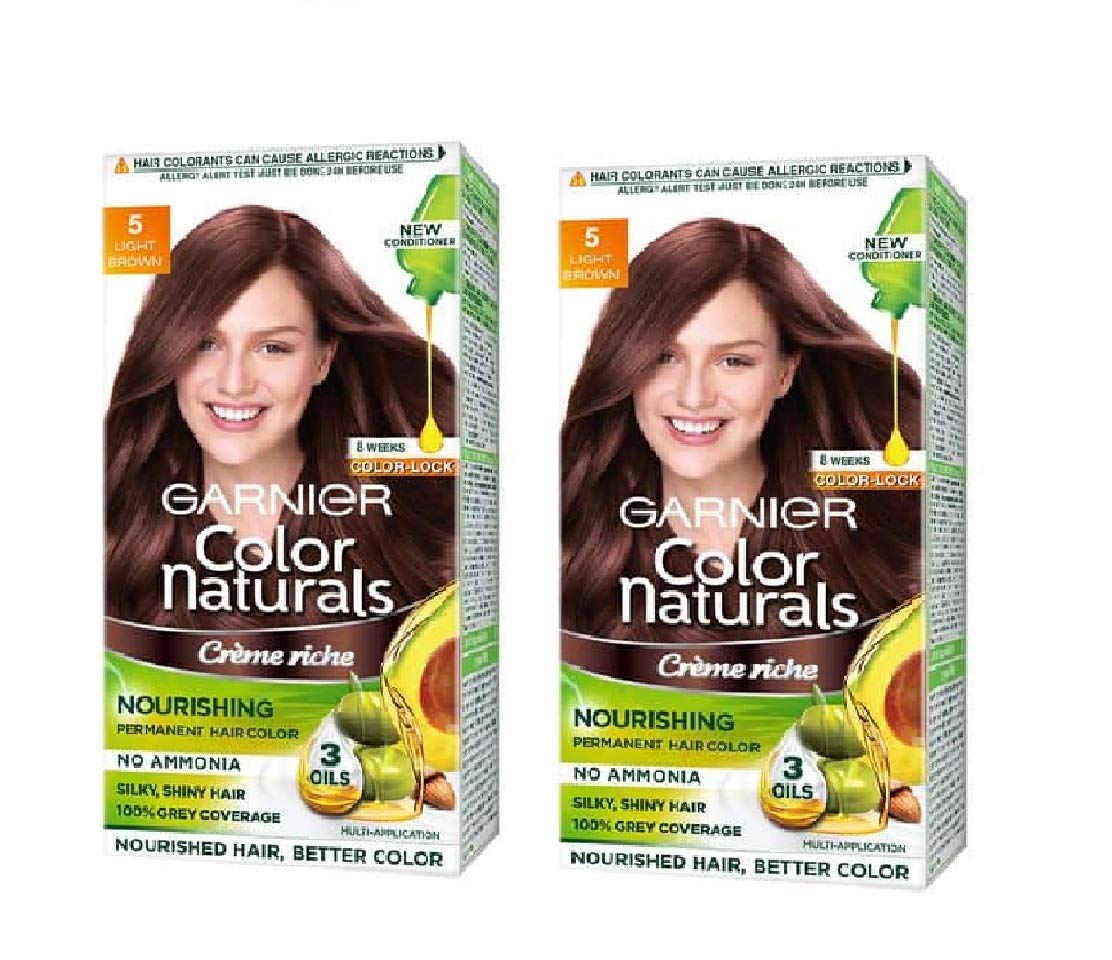 GARNIER COLOR NATURALS CREAM, SHADE 5,LIGHT BROWN
