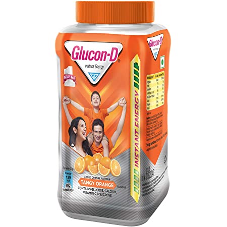 GLUCON-D Instant Energy DrinkÂ Â (Plastic Bottle Free)Â  Orange Flavored