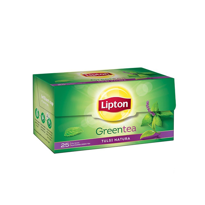 LIPTON TULSI NATURA TULSI GREEN TEA BAGS BOX