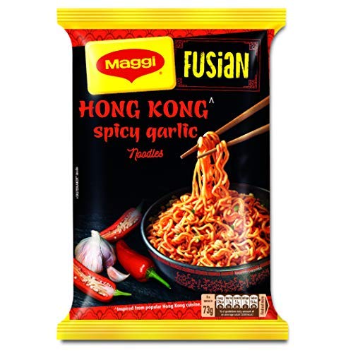 Maggi Fusian Hong Kong Spicy Garlic Instant Noodles Vegetarian
