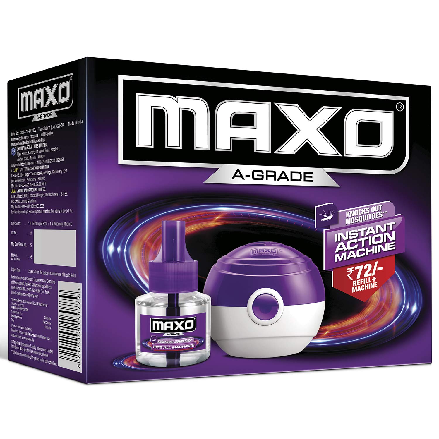 Maxo A Grade Instant Action Machine Mosquito Vaporiser RefillÂ 