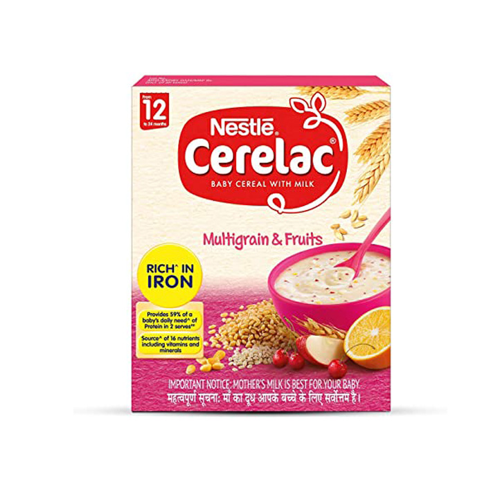 NESTLE CERELAC MULTIGRAIN 5 FRUIT STAGE ( 4 - 12 MONTHS )
