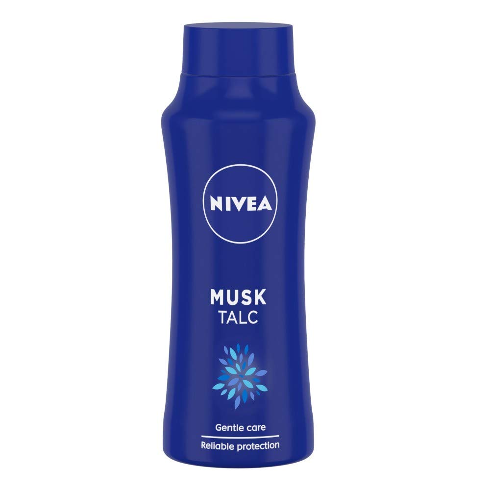 NIVEA Talcum Powder for Men & Women, Musk,