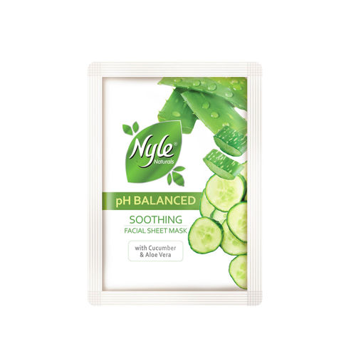 Nyle Soothing Facial Sheet Mask WITH CUCUMBER & ALOE VERA