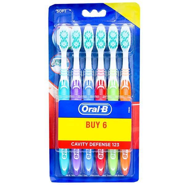 ORAL B CAVITY DEFENCE 123 SOFT TOOTHBRUSH