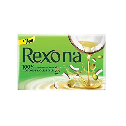 REXONA SILKY SOFT SKIN WITH COCONUT & OLIVE OILS SOAP