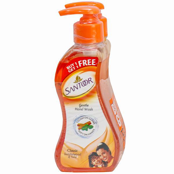 SANTOOR CLASSIC SANDALHOOD AND THULSI HANDWASH