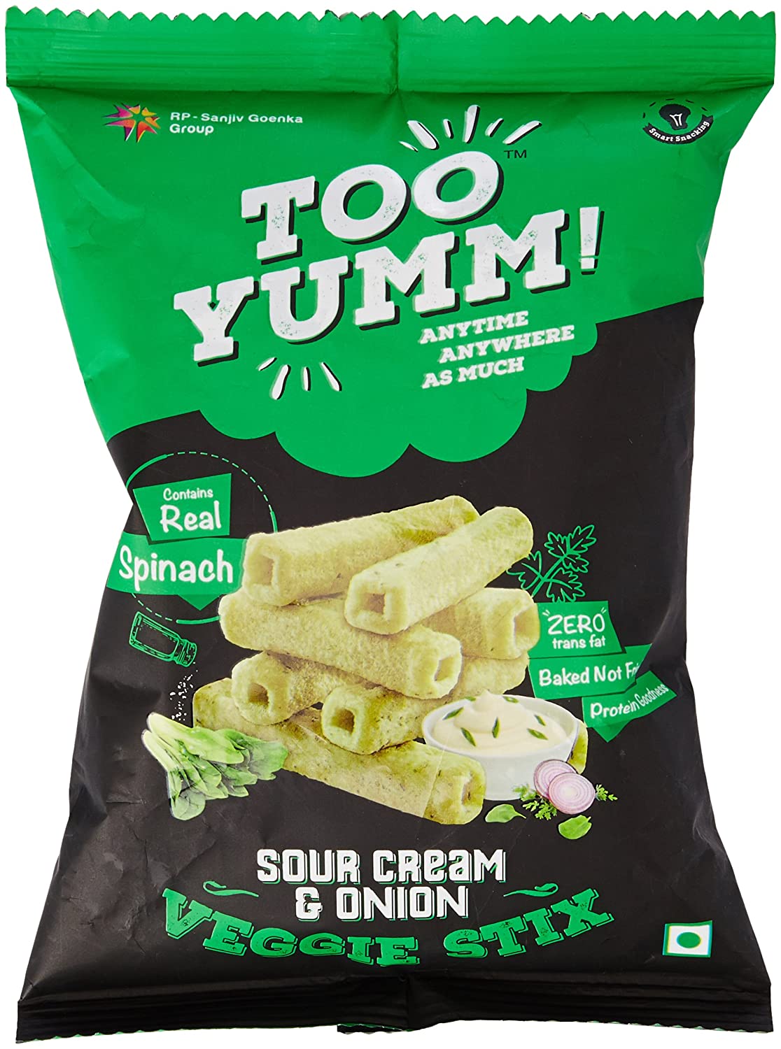 TOO YUMM SOUR CREAM & ONION VEGGIE STIX