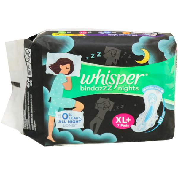 Whisper Ultra Bindazzz Nights XL Plus Wings Sanitary Pad