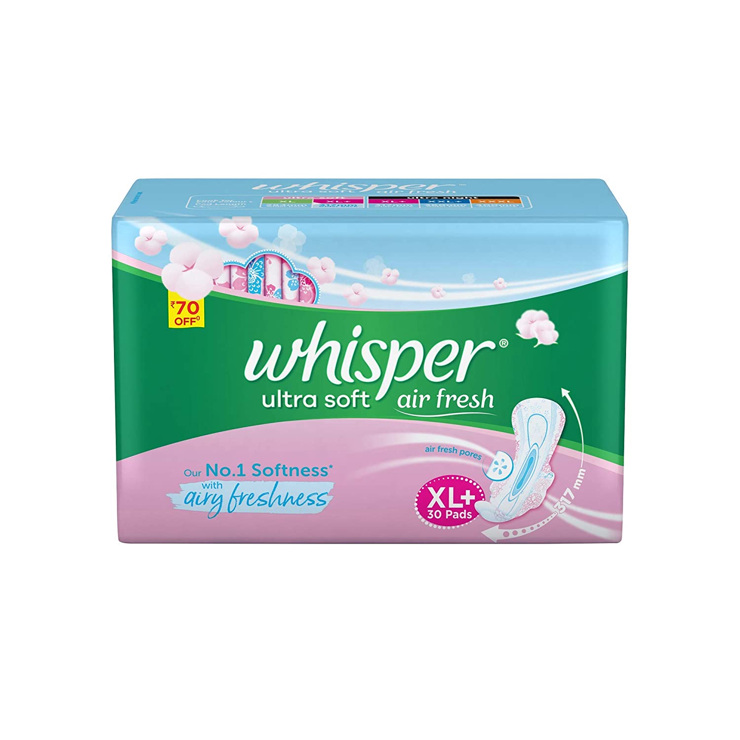 Whisper Ultra Soft XL Plus Wings Sanitary Pad